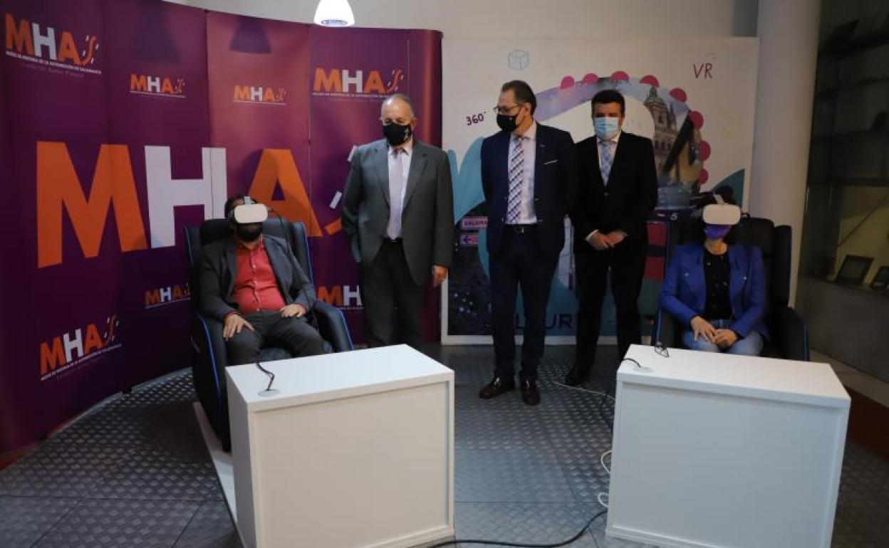 Un momento de la presentación de los recorridos virtuales.