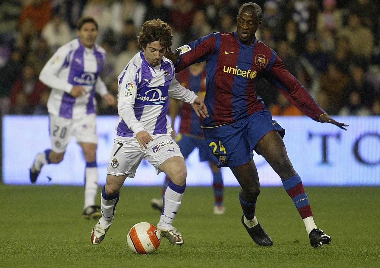 02.11.07 En el partido entre el Real Valladolid y el Barcelona.