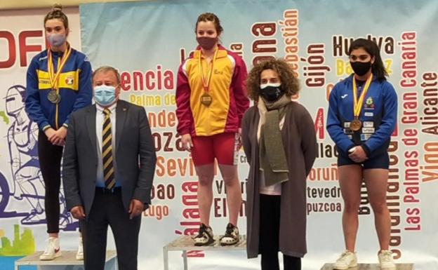 Laura García Rincón, Campeona de España en categoría 59 kg. 