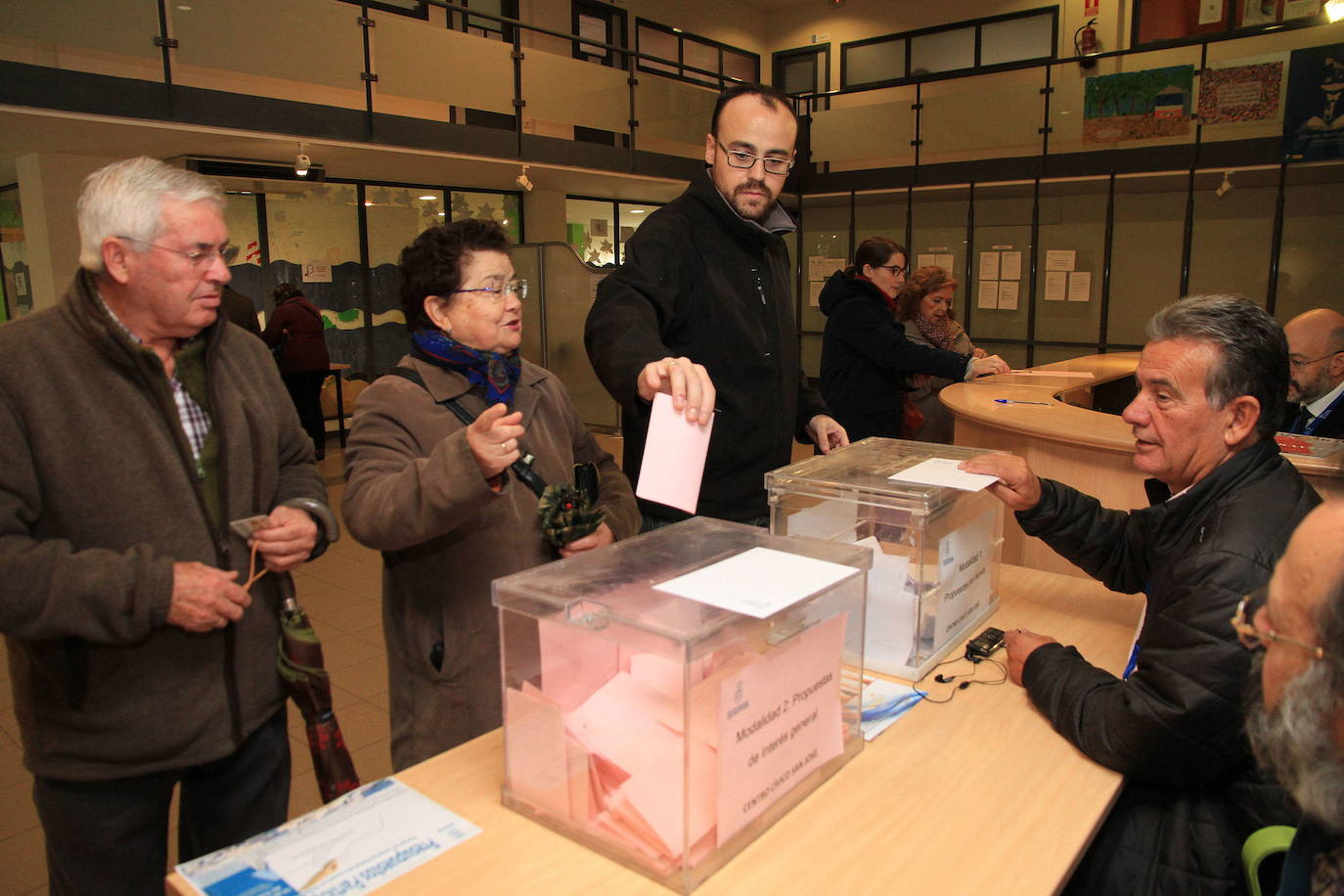 Una de las votaciones de los presupuestos participativos de Segovia.