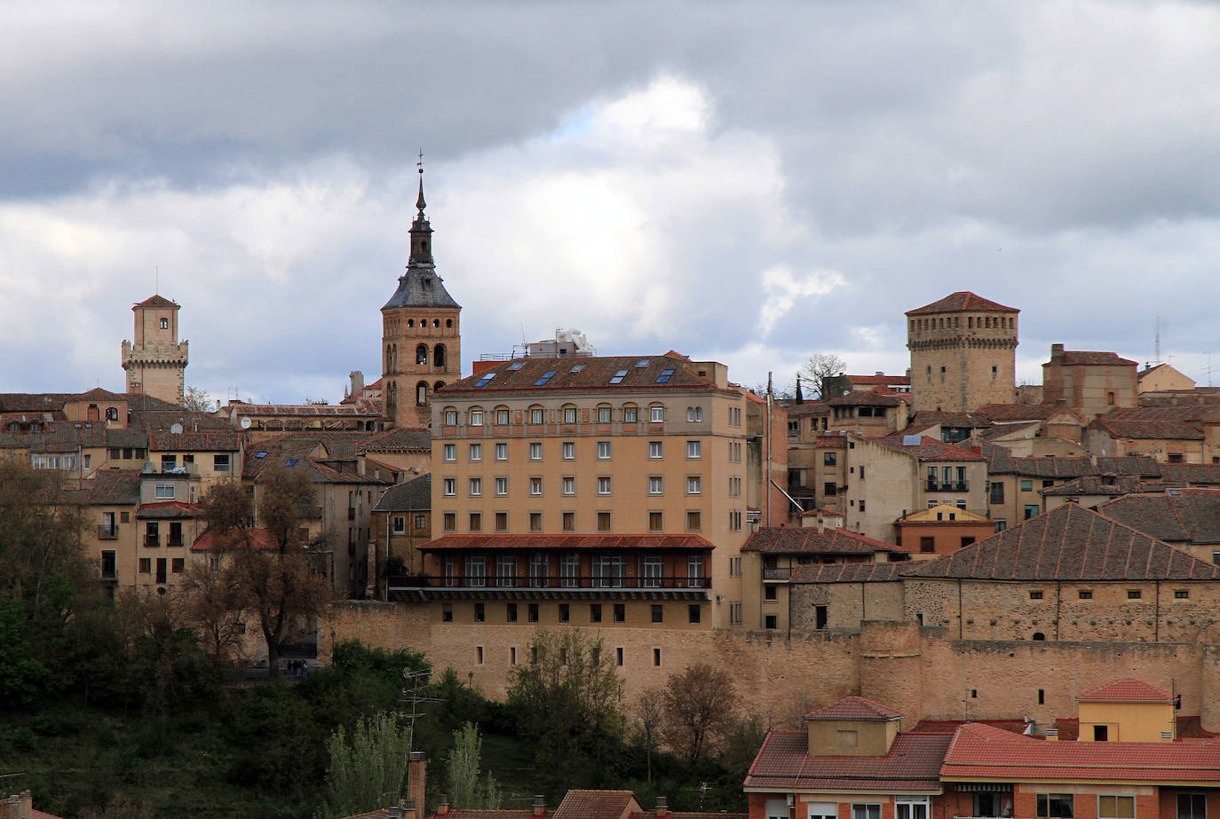 Panorámica dle Recinto Amurallado de Segovia.