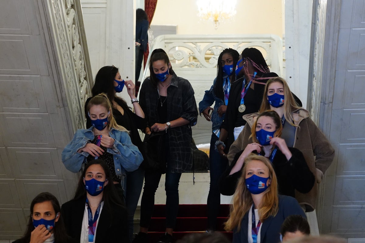 Recepción en el Ayuntamiento a las subcampeonas de Europa