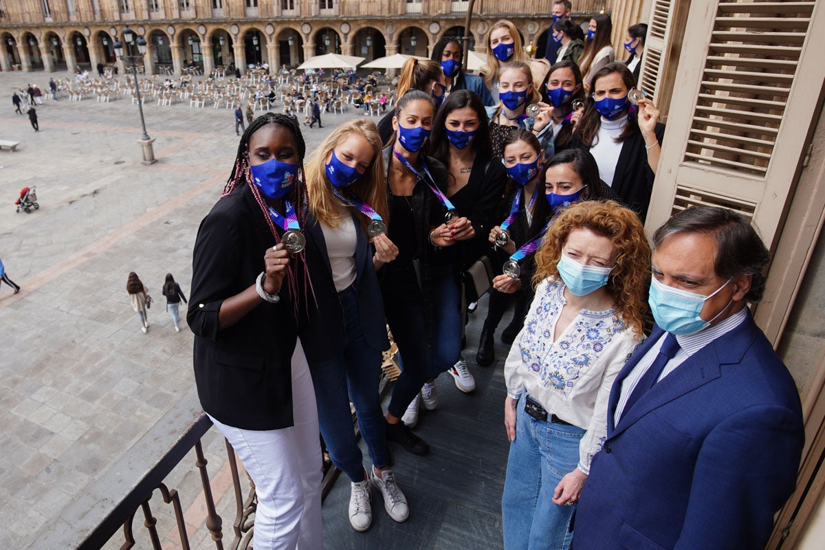 Recepción en el Ayuntamiento a las subcampeonas de Europa