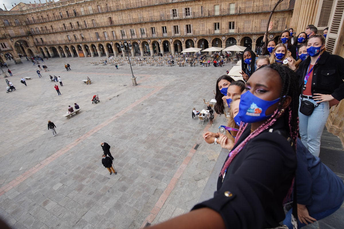 Recepción en el Ayuntamiento a las subcampeonas de Europa
