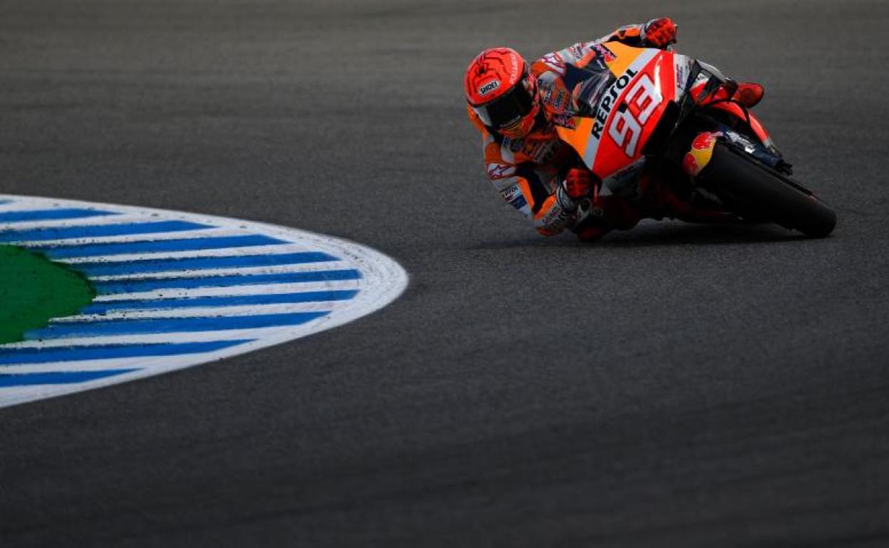 Marc Márquez, en el Circuito de Jerez. 