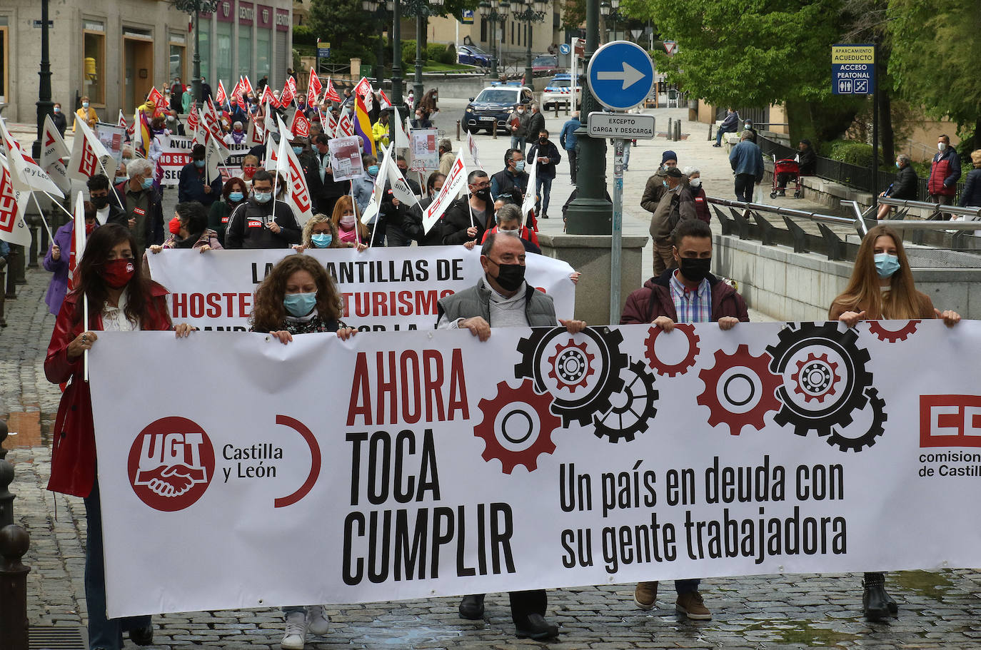 Manifestación del Primero de Mayo en Segovia 