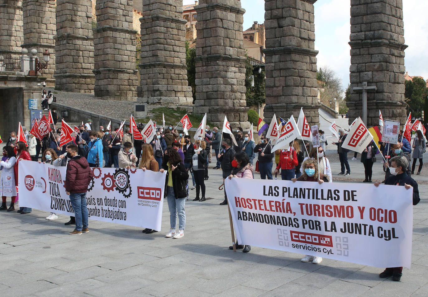 Manifestación del Primero de Mayo en Segovia 