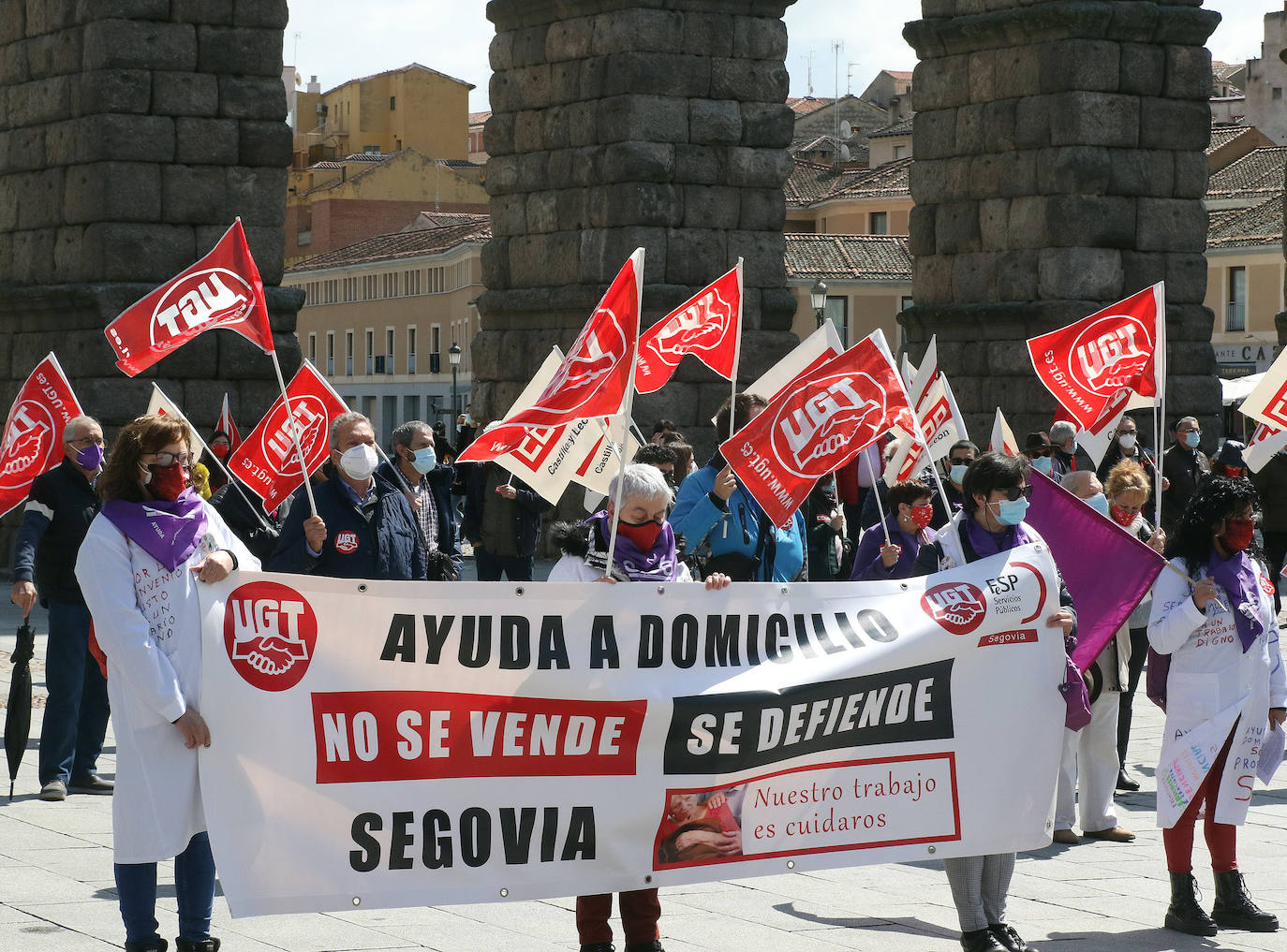 Manifestación del Primero de Mayo en Segovia 