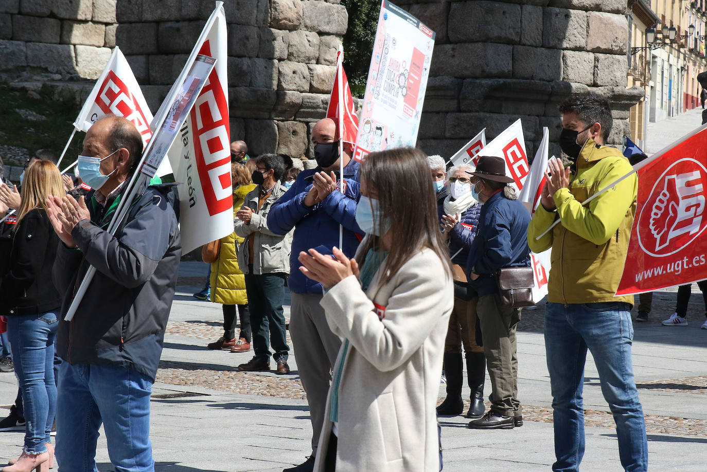 Manifestación del Primero de Mayo en Segovia 