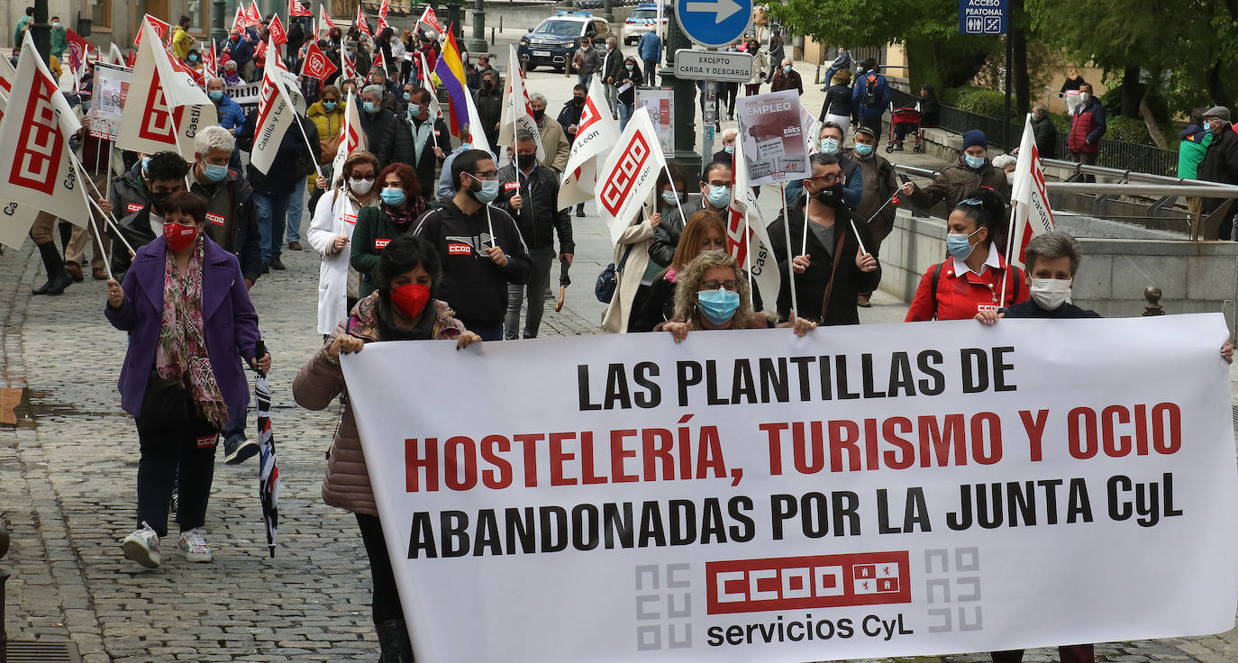 Manifestación del Primero de Mayo en Segovia 