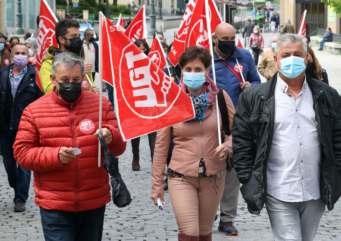 Manifestación del Primero de Mayo en Segovia 