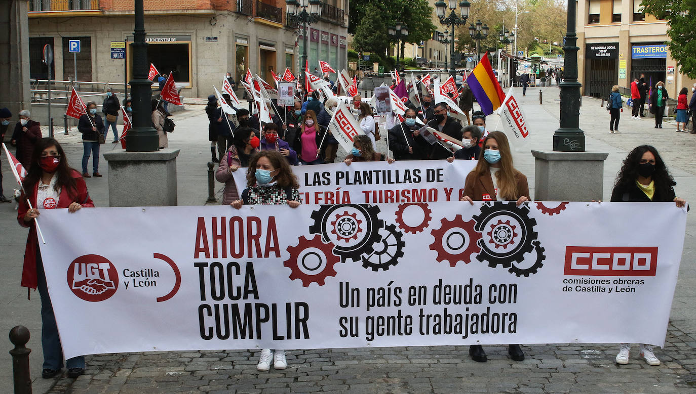 Manifestación del Primero de Mayo en Segovia 