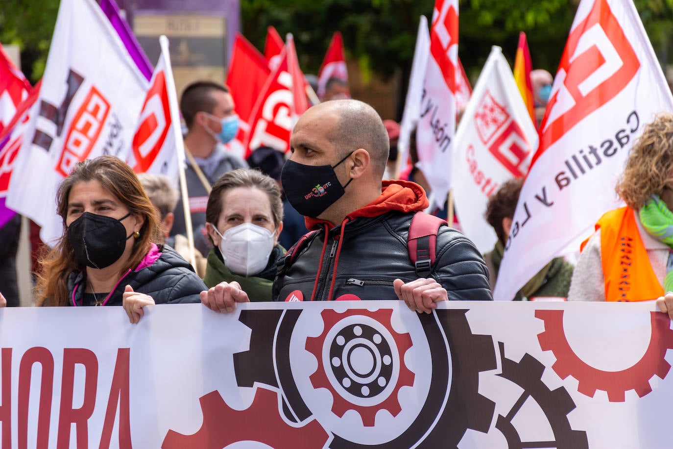 Fotos: Manifestación del Primero de Mayo en Palencia