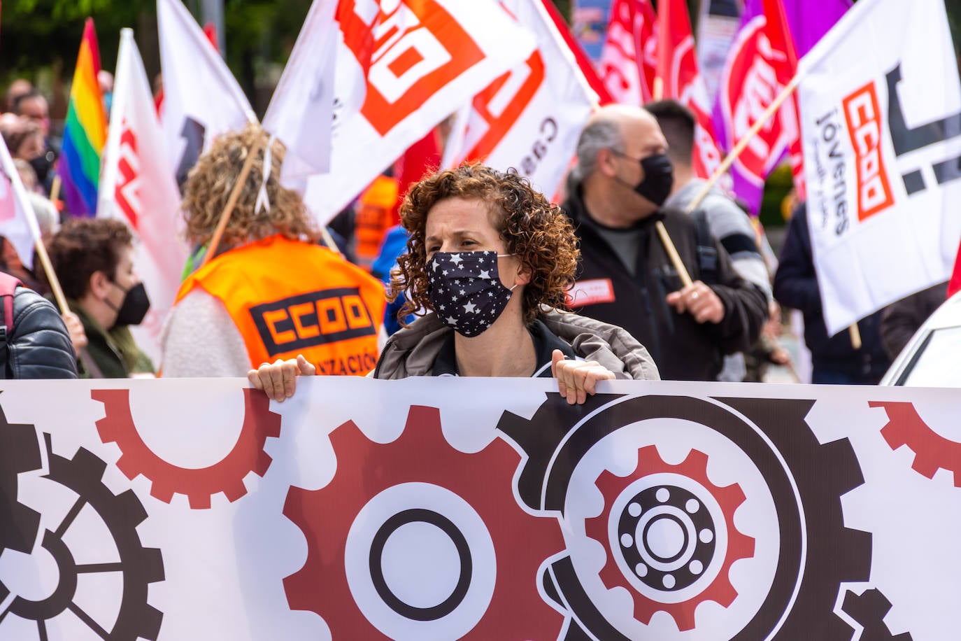 Fotos: Manifestación del Primero de Mayo en Palencia