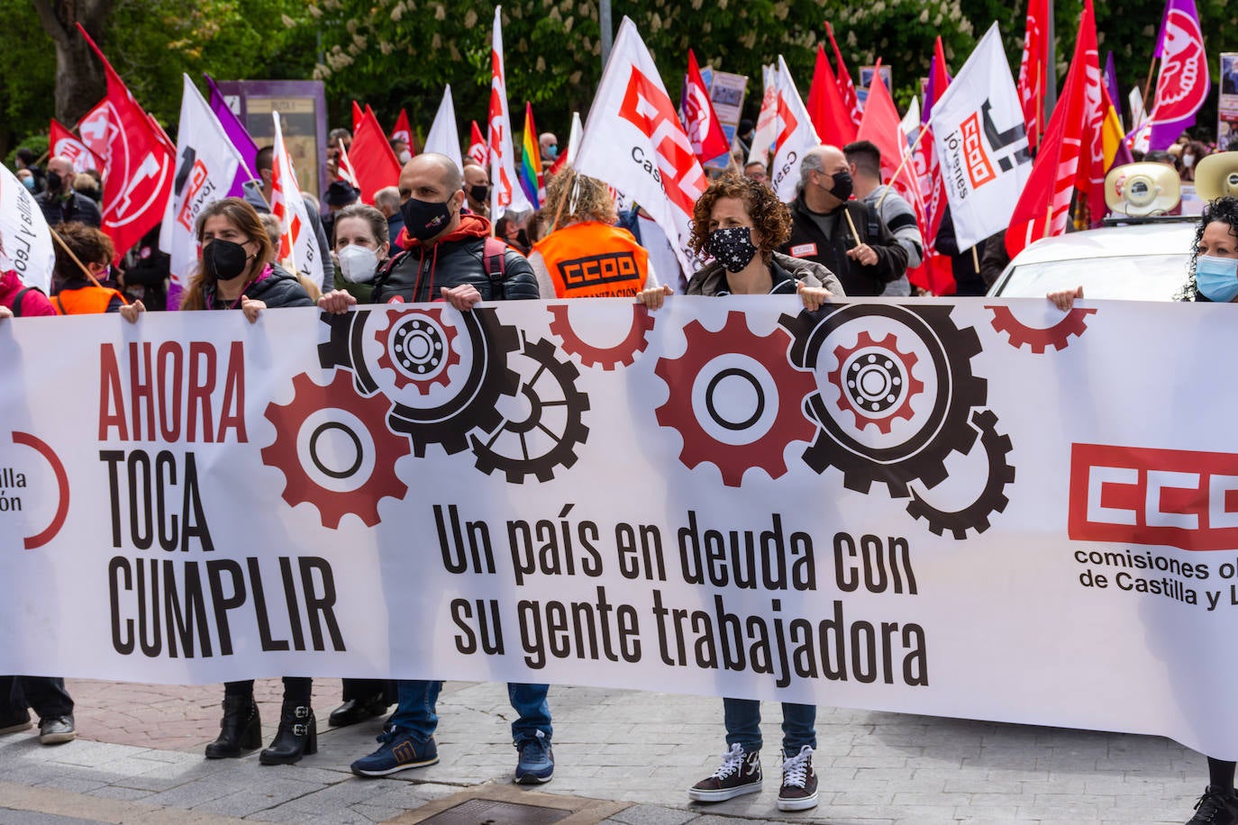 Fotos: Manifestación del Primero de Mayo en Palencia