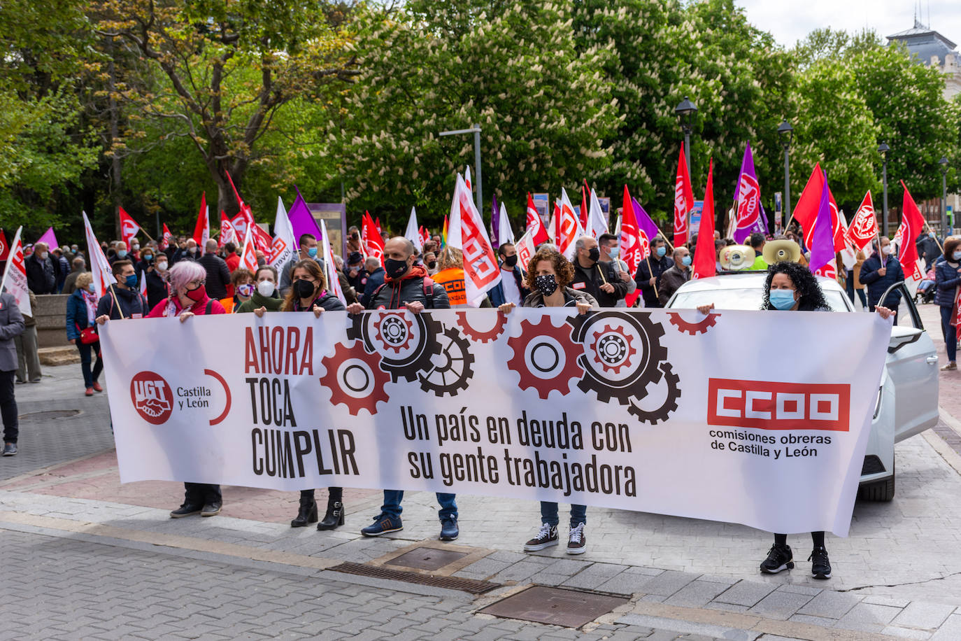 Fotos: Manifestación del Primero de Mayo en Palencia