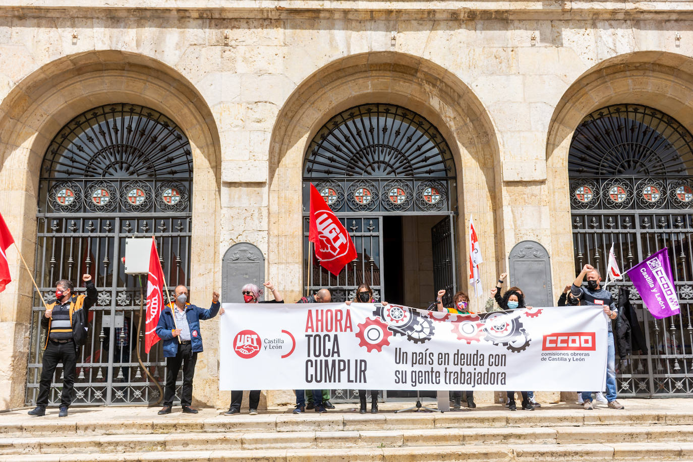 Fotos: Manifestación del Primero de Mayo en Palencia