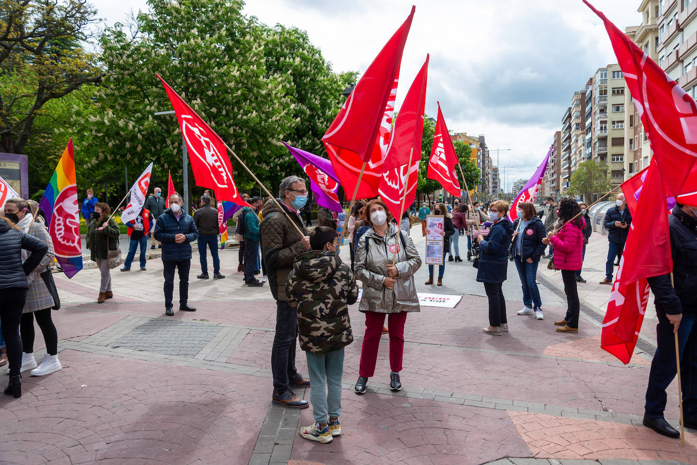 Fotos: Manifestación del Primero de Mayo en Palencia