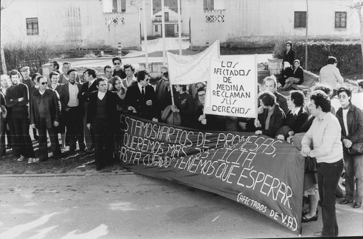 1982. Protesta de los vecinos de Valladolid y provincia afectados por el síndrome tóxico del aceite de colza.