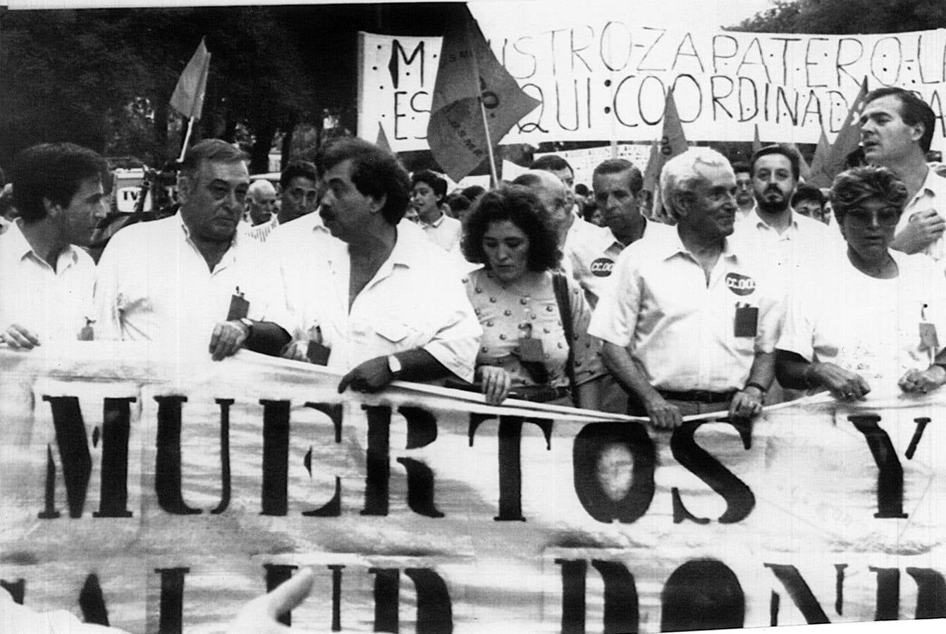 Una de las manifestaciones protagonizadas por los afectados por el síndrome tóxico.