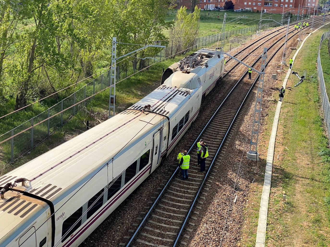 Fotos: Descarrila en León un Alvia que viajaba de Madrid a Gijón