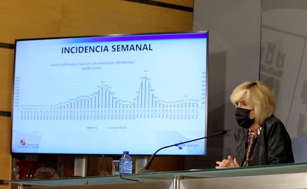 Verónica Casado explica la evolución de la incidencia de contagios de covid-19 en la comunidad