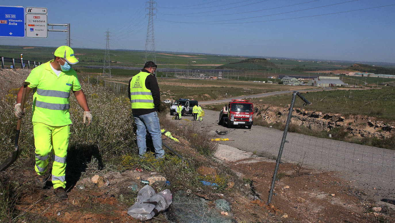 Accidente mortal en la SG-20 de Segovia 