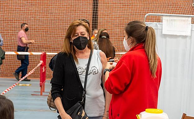 Vacunación esta mañana en Campos Góticos.