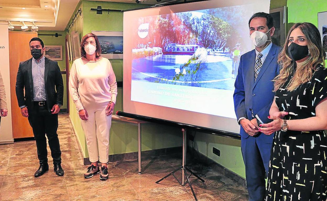 Presentación de la promoción de Palencia en Fitur, este miércoles. 