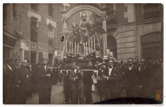 Procesión en 1928.