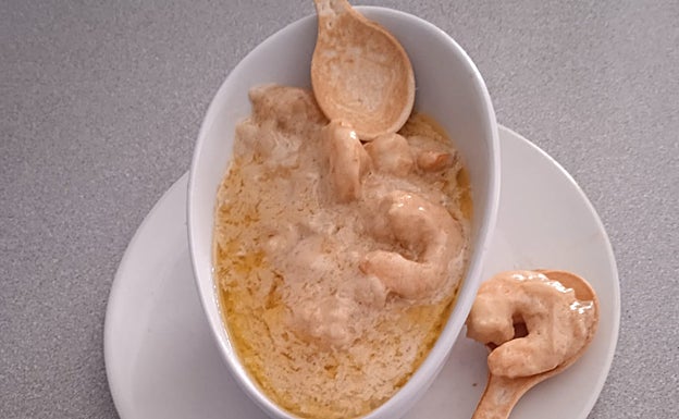 Imagen principal - Recetario Degusta: Ricos langostinos a la crema