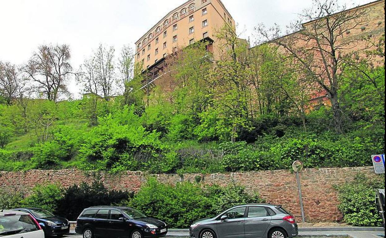 Zona donde podría instalarse el elevador. 