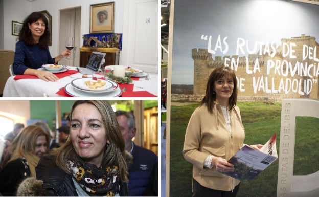 Ana Redondo, Estrella Torrecilla y Nuria Duque, a la derecha. 