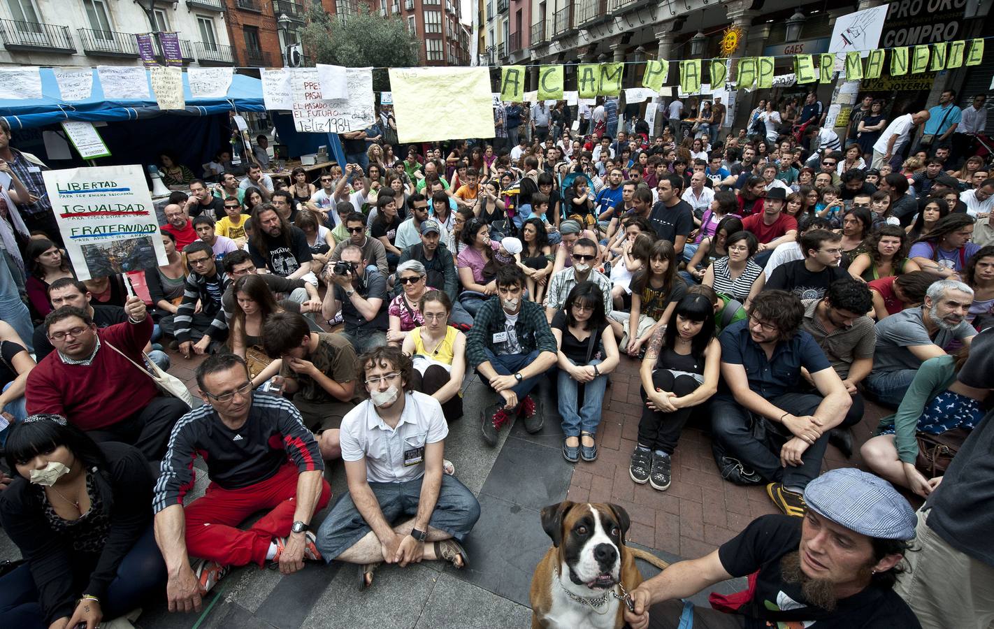 Fotos: Diez años del nacimiento del movimiento 15M en Valladolid