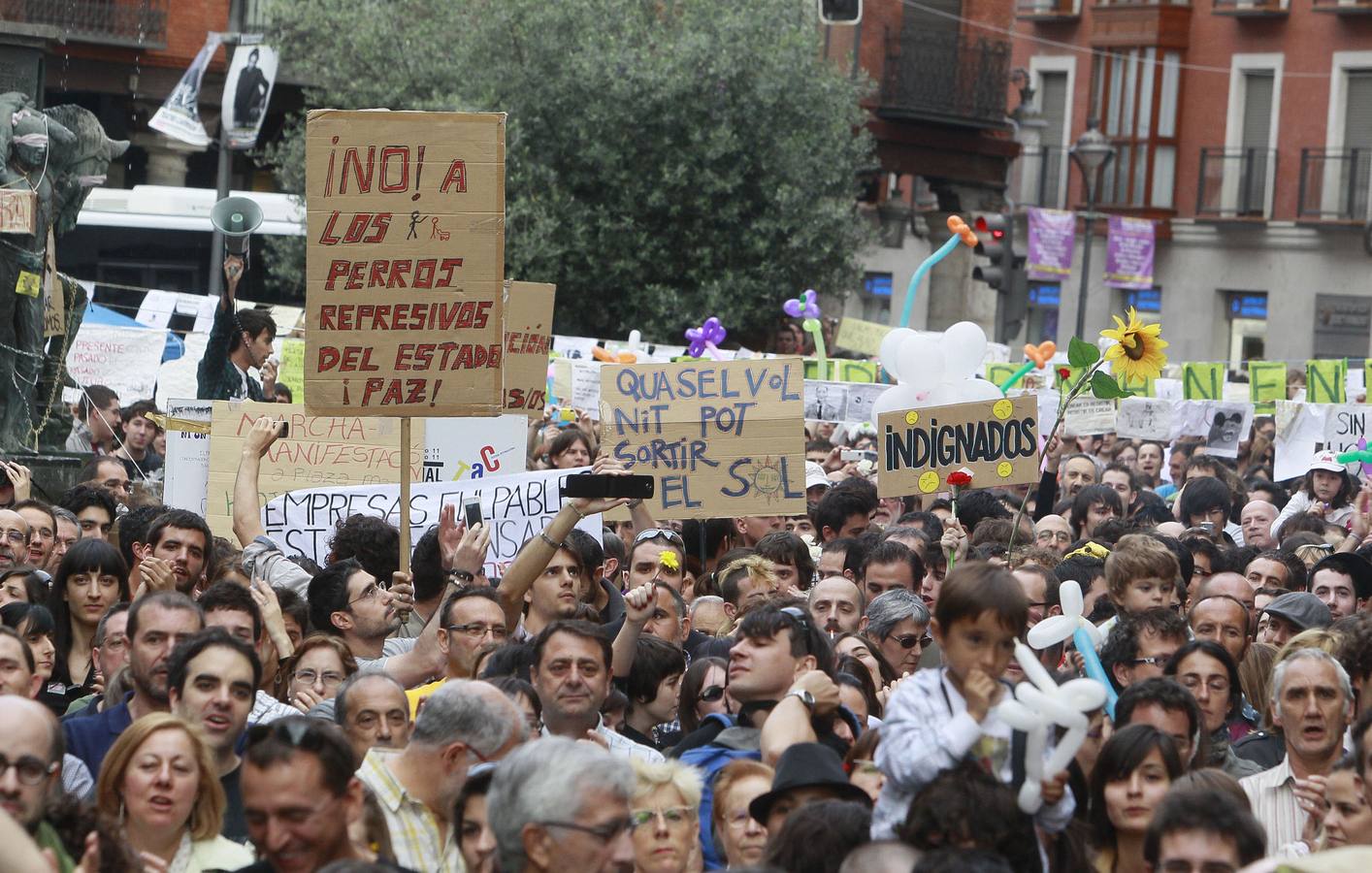 Fotos: Diez años del nacimiento del movimiento 15M en Valladolid