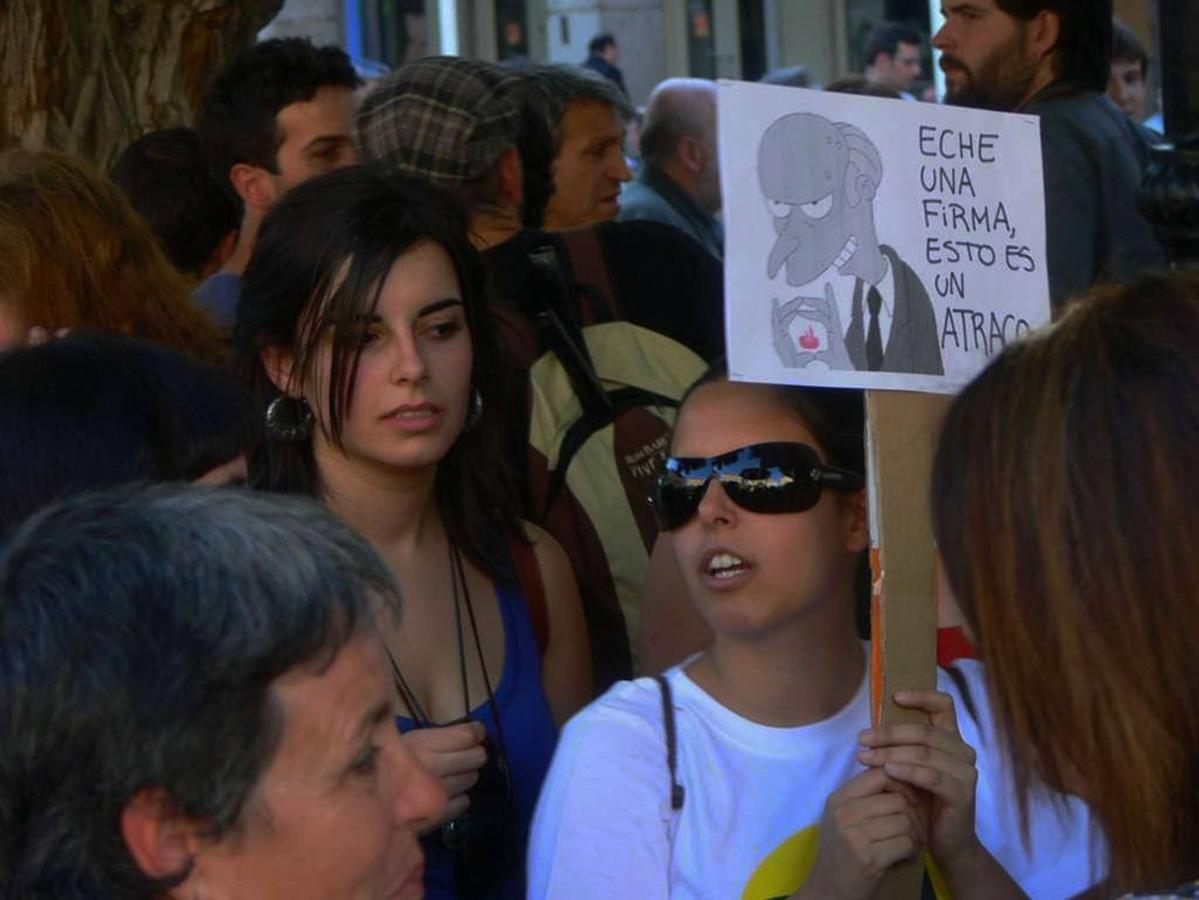 Décimo aniversario del movimiento 15-M en Segovia.