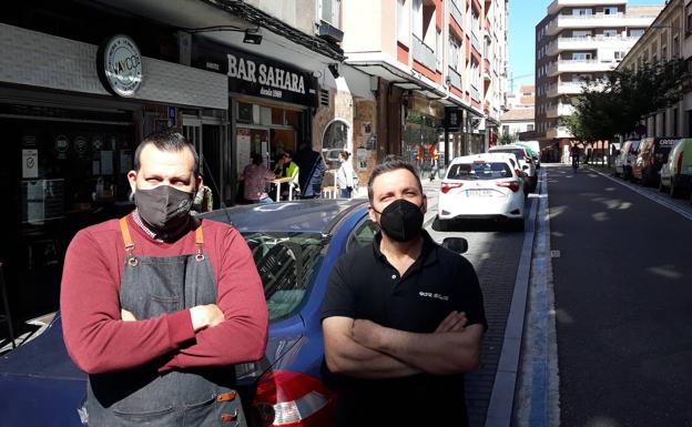 Pablo Scarfone y Emilio Coca, en Conde Ribadeo. 