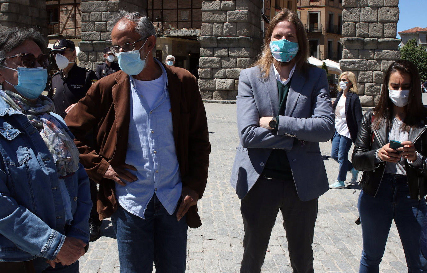 Tractorada por las calles de Segovia 