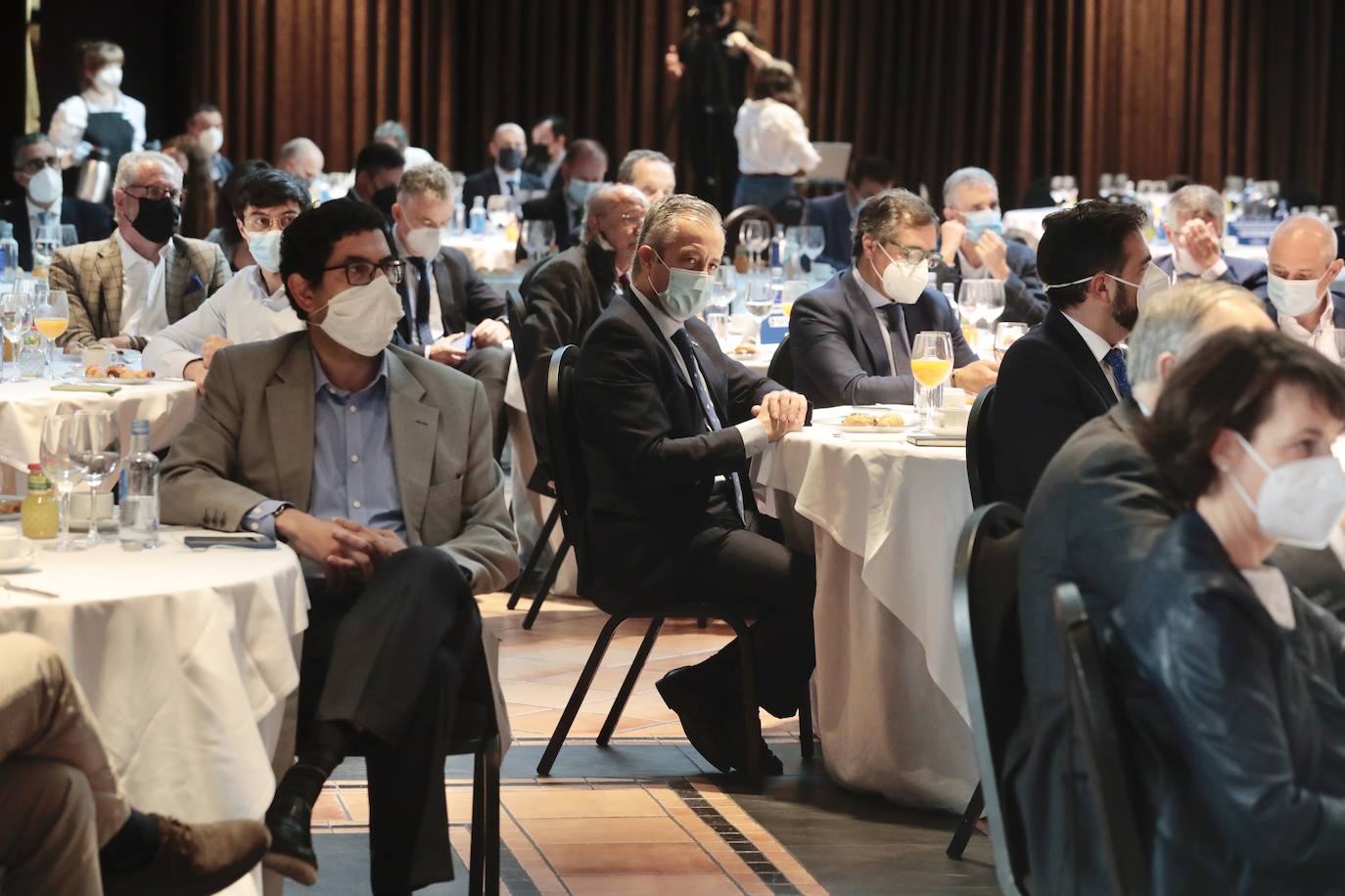 El exfutbolista, exentrenador y actual comentarista y empresario Jorge Valdano, en el Foro Económico de El Norte de Castilla.