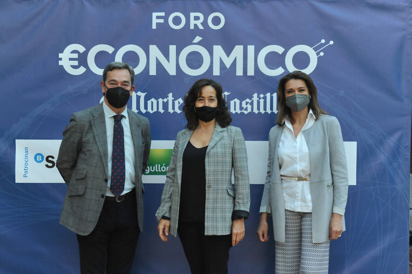 Jaime Díez-Astraín, Eugenia García (AquaVall) y Eva Merino (CEOE).