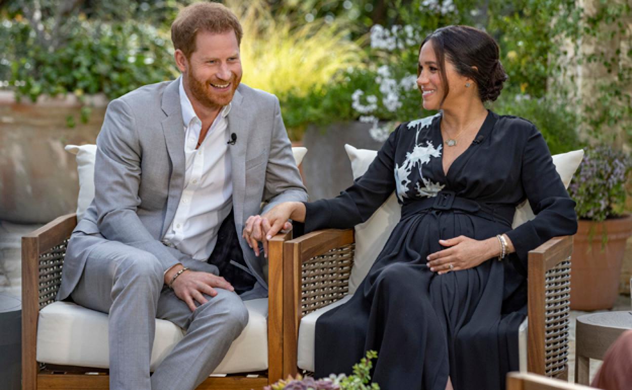 El príncipe Harry y a Meghan Markle, duques de Sussex. 