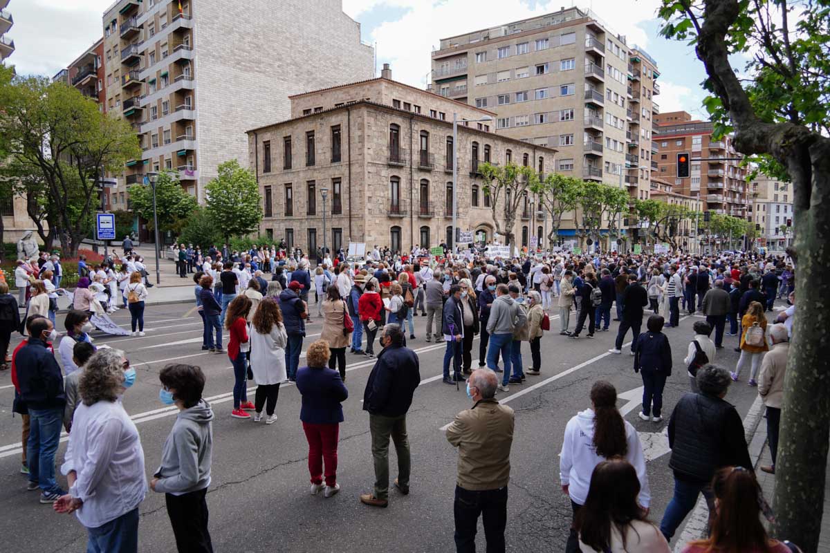 Manifestación de la Marea Blanca en Salamanca 
