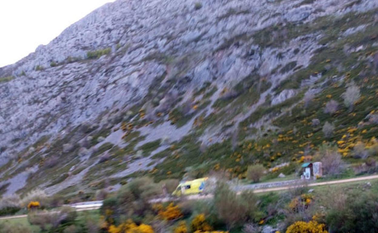 Lugar del rescate de la mujer. 