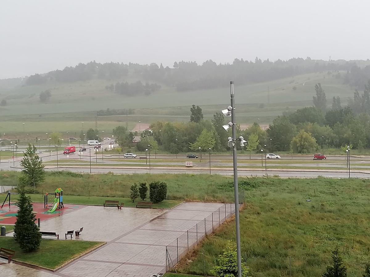 Los estragos de la tormenta en Burgos