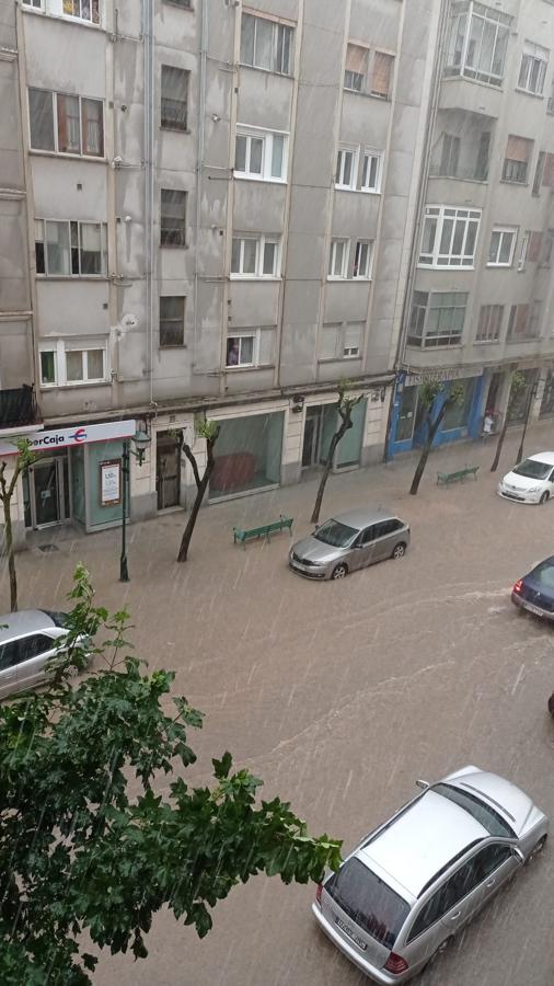Los estragos de la tormenta en Burgos