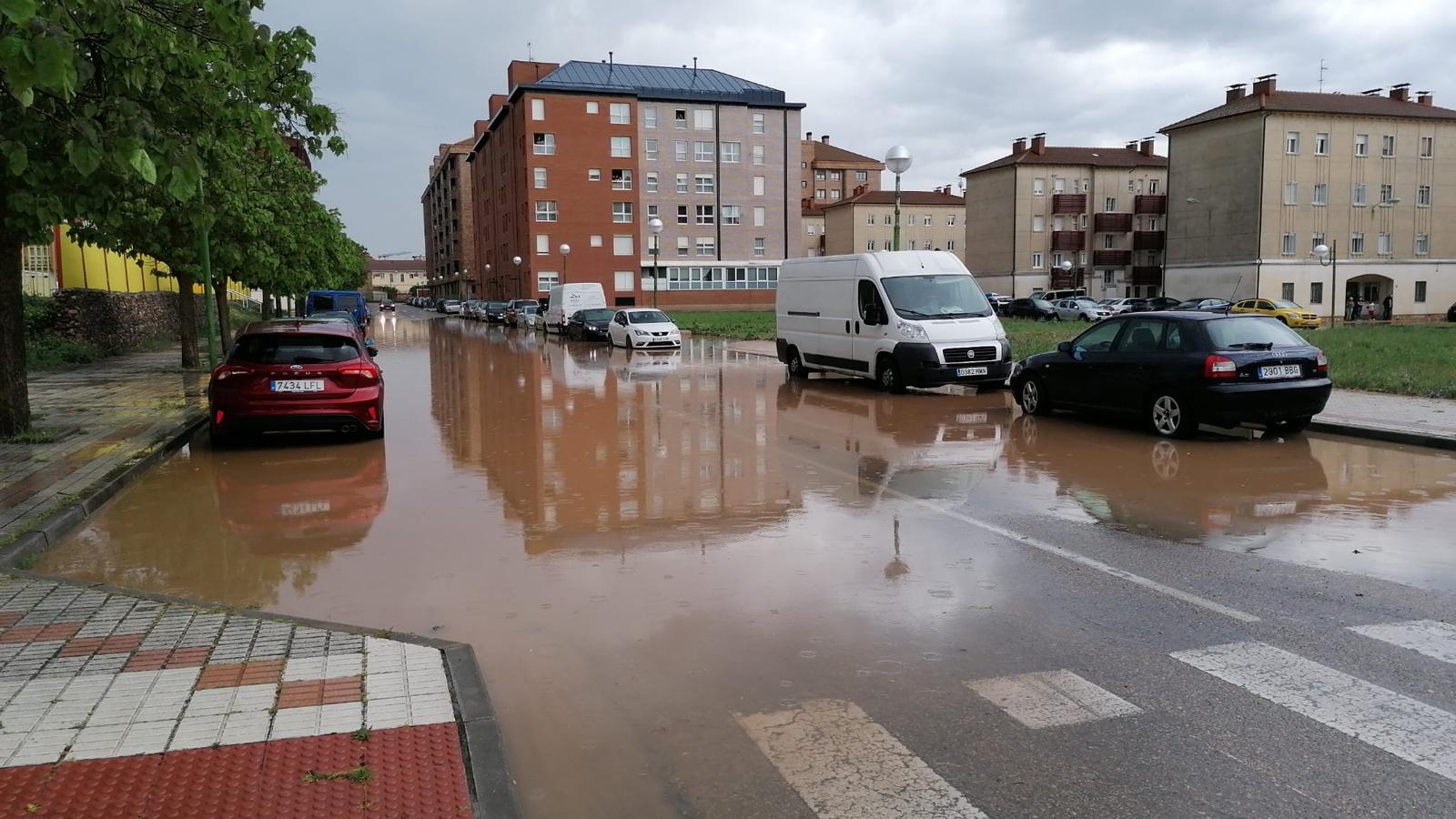 Los estragos de la tormenta en Burgos