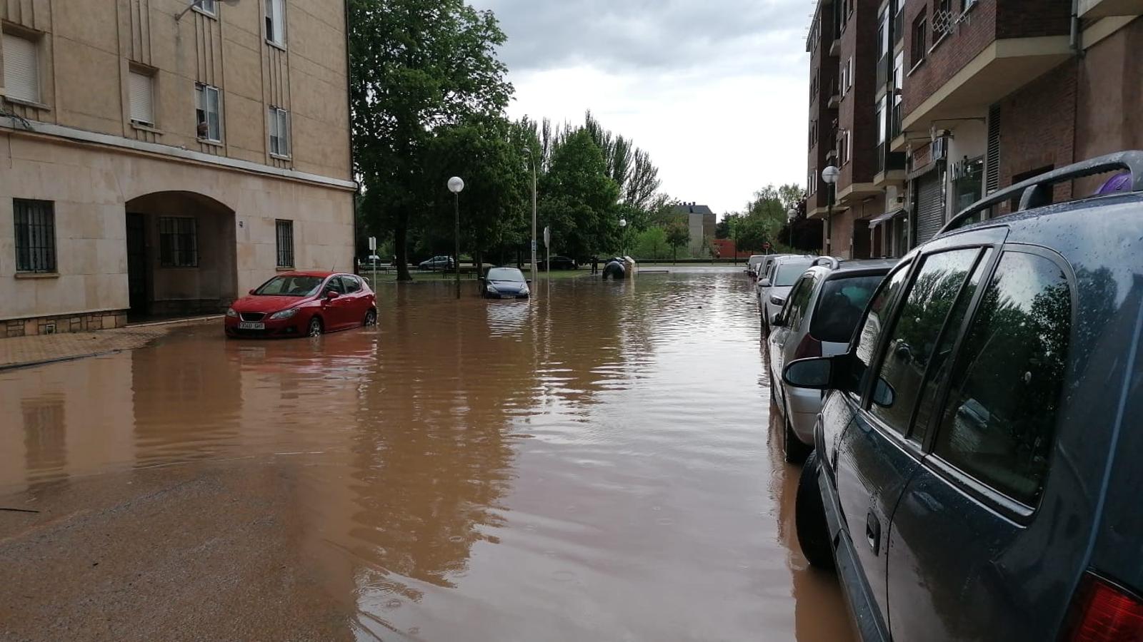 Los estragos de la tormenta en Burgos