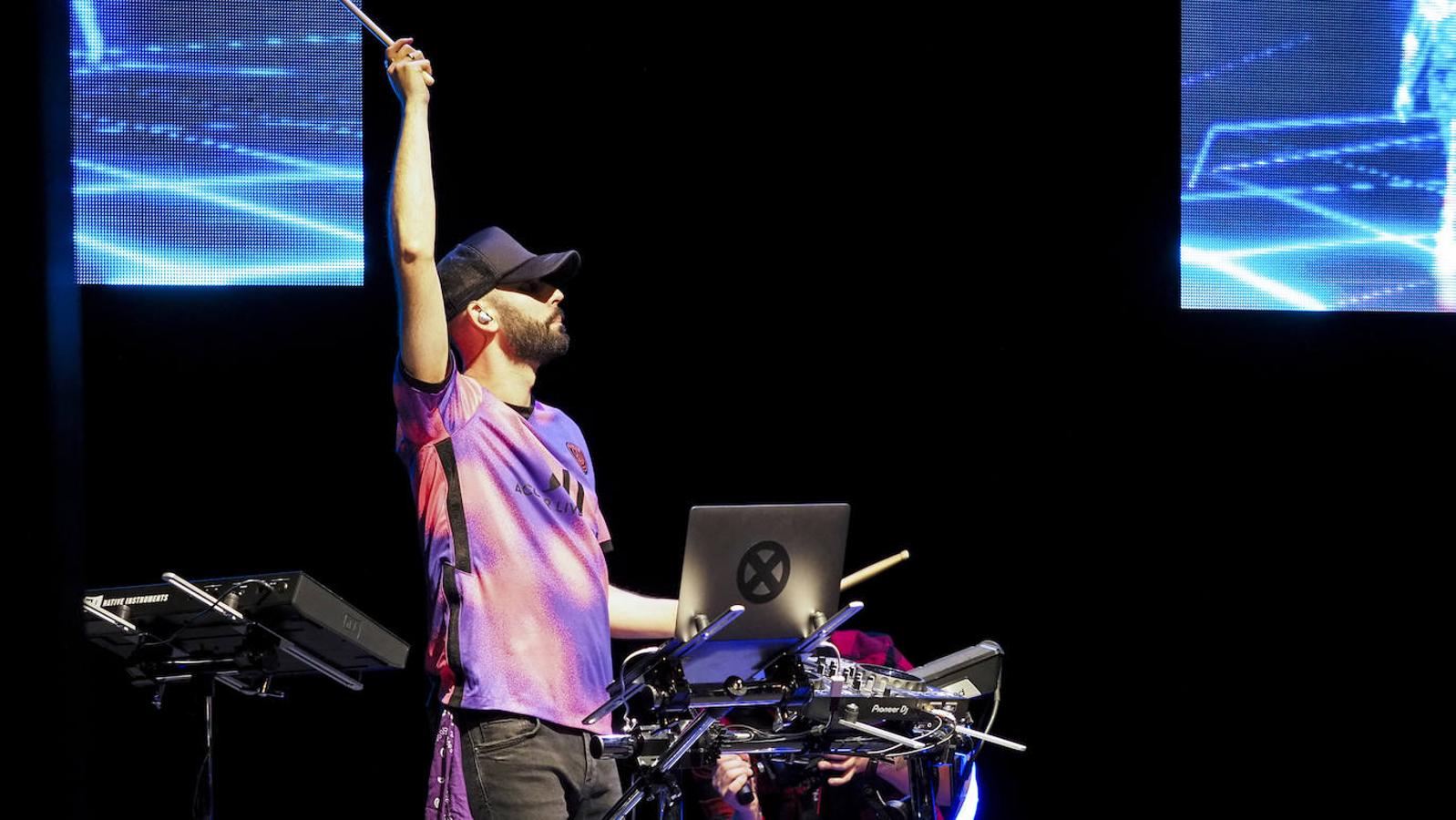 Siloé durante su concierto en el Teatro Zorrilla.