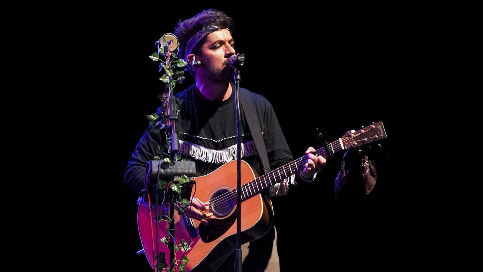 Siloé durante su concierto en el Teatro Zorrilla.