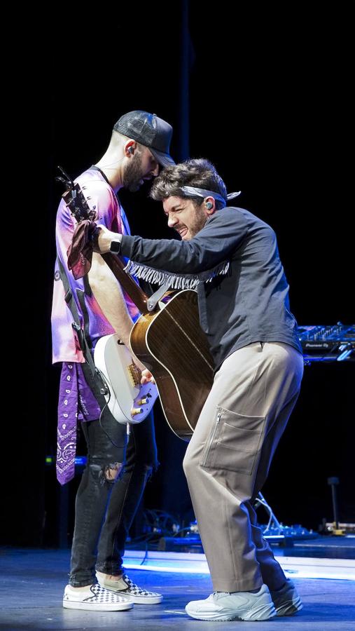 Siloé durante su concierto en el Teatro Zorrilla.